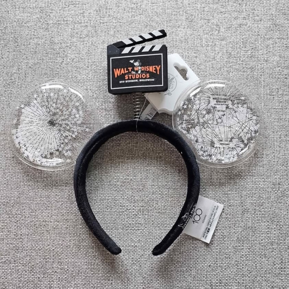 Disney Black and Silver Mickey Mouse Ears Headband